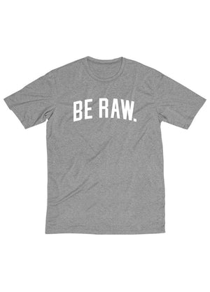 Tee - Be Raw Block - Heather Grey Unisex