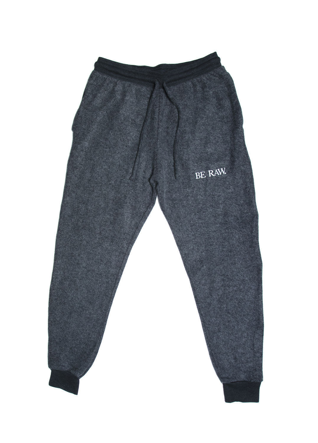Be Raw - Sueded Fleece - Unisex Jogger (Black Heather)