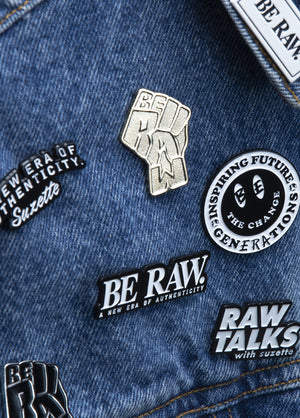 Lapel Pin - Be Raw - Inspiring Future Generations