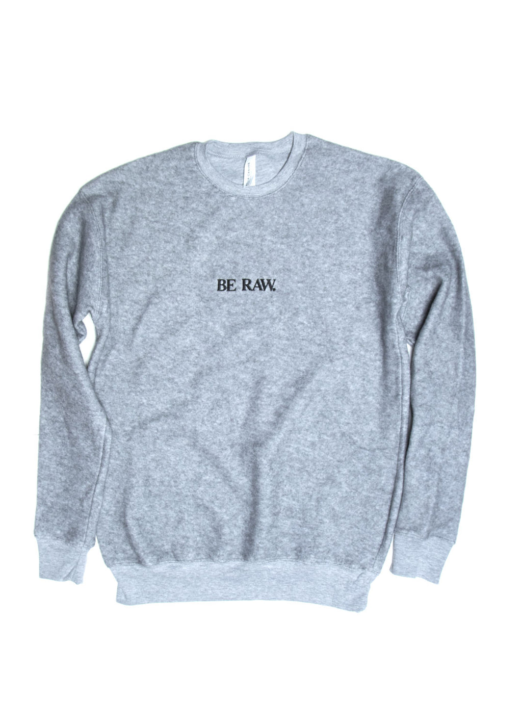 Be Raw - Sueded Fleece - Drop Shoulder Crewneck (Grey)